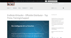 Desktop Screenshot of endnote.bilaney.de