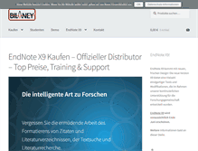 Tablet Screenshot of endnote.bilaney.de